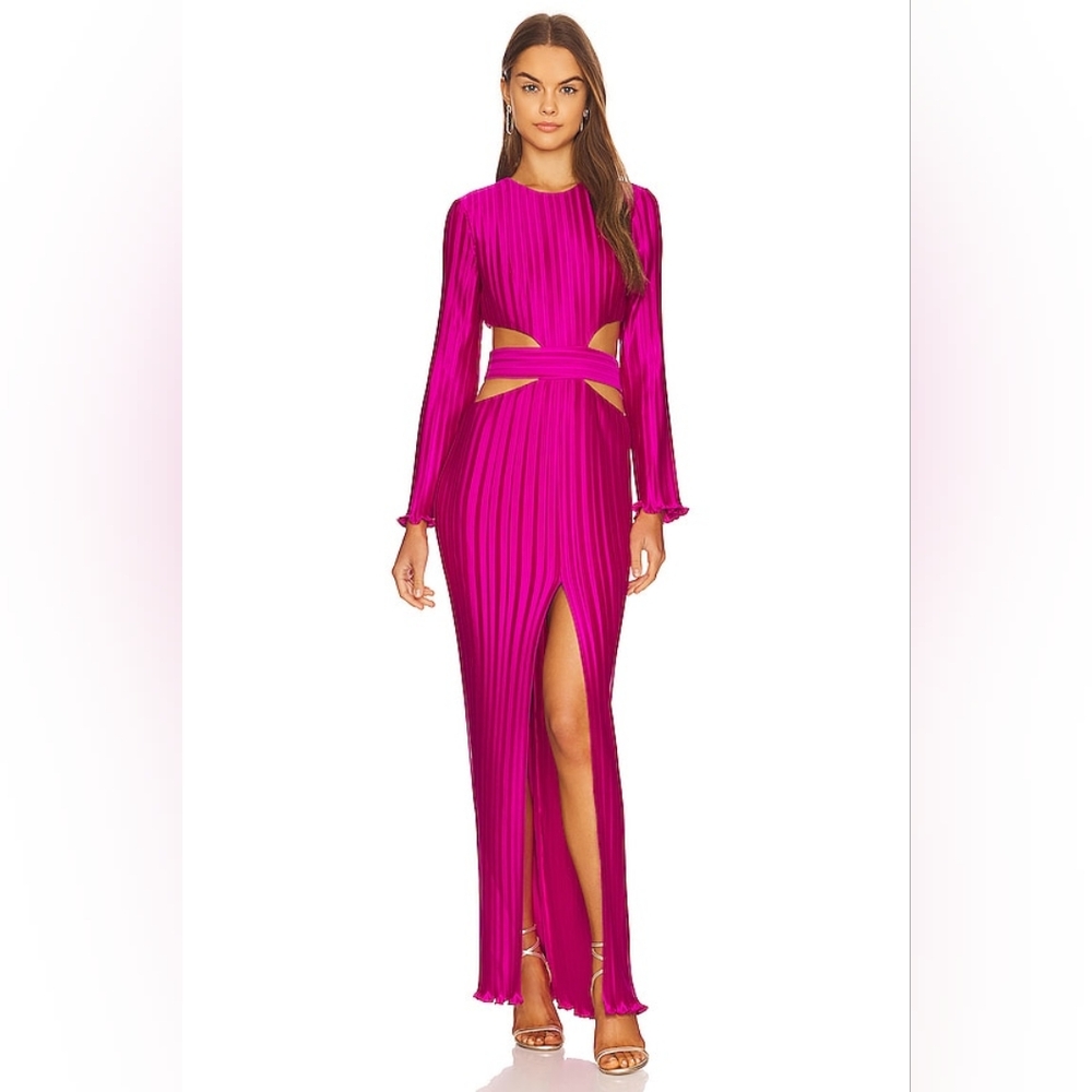 16. NWT AIIFOS PHILLIPA GOWN IN HOT PINK